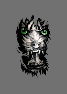 GREY TIGER TSHIRT